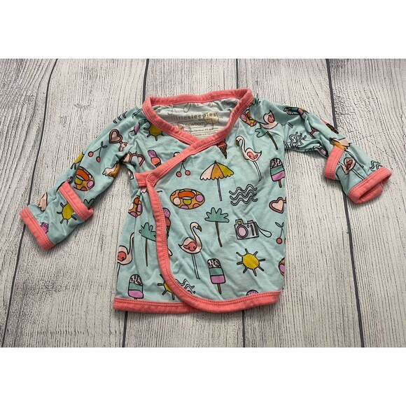 Little Sleepies Other - Little Sleepies Bamboo Pool Party Baby Girl Wrap Shirt, Size Newborn